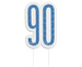 Świeczka urodzinowa na tort liczba "90" niebieska