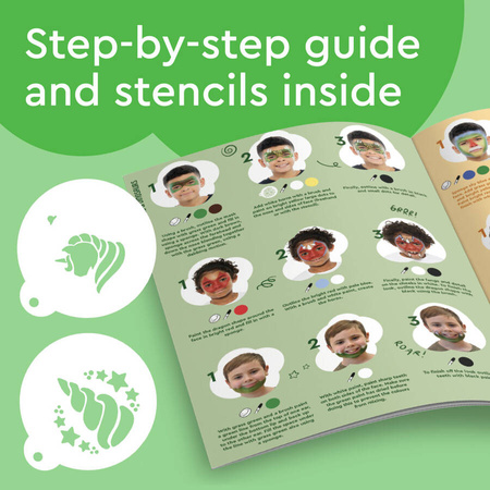 Zestaw Paleta PRO z szablonami Farby do twarzy i ciała Snazaroo