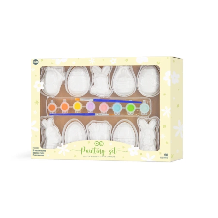 Ozdoby gipsowe do malowania zestaw Wielkanoc