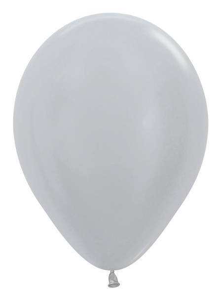 Balony Sempertex Satin Pearl 10'' 100 szt. Silver
