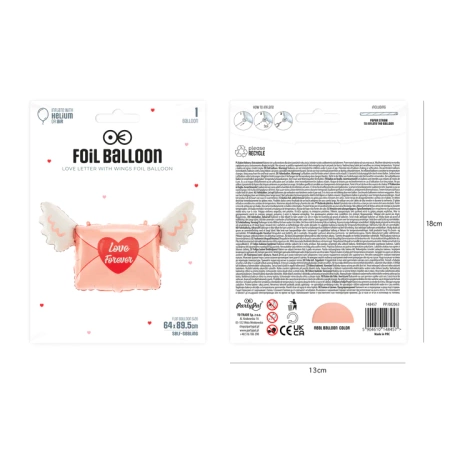 Balon foliowy List Love Forever 89,5 x 64cm