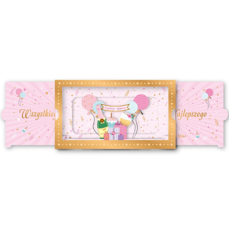 Kartka okolicznościowa 3D rozsuwana Teatr Wszystkiego Najlepszego