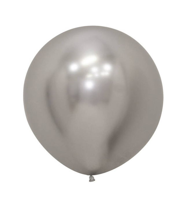 Balony Sempertex Chrome Shiny Reflex Silver 24 cale 3 szt.