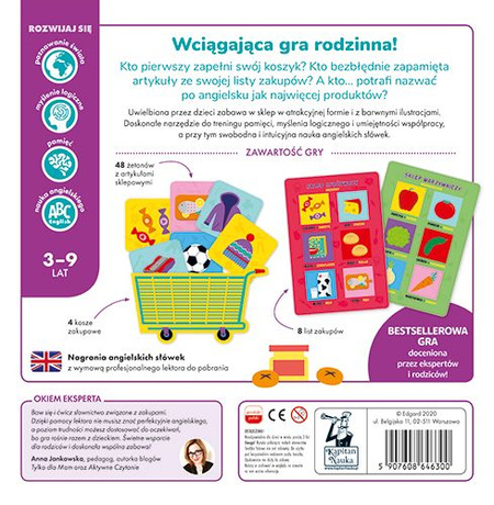ZAKUPY 3-9 GRA EDUKACYJNA KAPITAN NAUKA