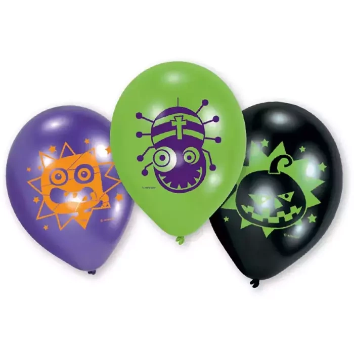 Balony Anagram 9 cali 6 szt Halloween Kids