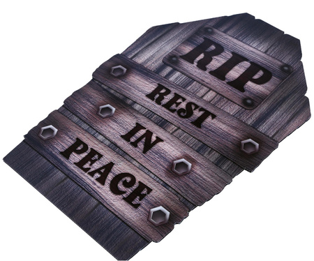 Nagrobek RIP Rest in Peace dekoracja Halloween 56 cm