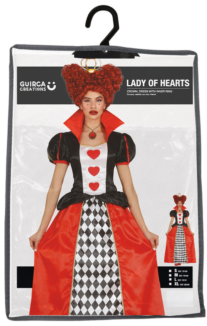 Strój damski królowa Kier - Alicja w Krainie Czarów