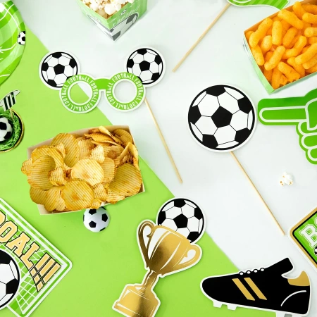 Foto rekwizyty do zdjęć fotobudka piłka nożna FOOTBALL 9 szt.