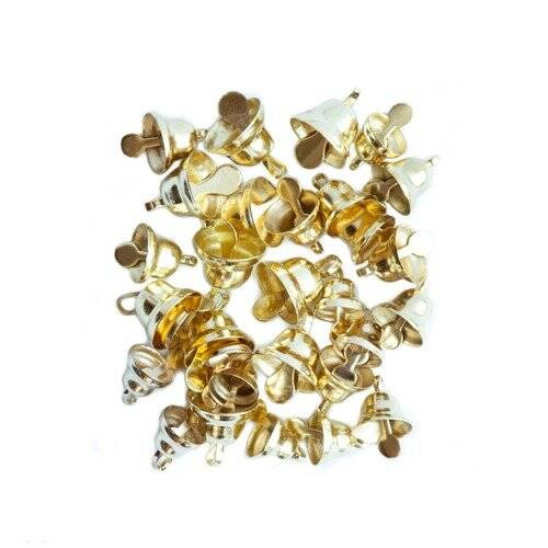 Dzwoneczki metalowe złote 30 szt.