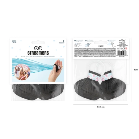 Serpentyny rzucane niebieskie 2szt.