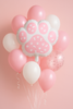 Łapa psia łapka balon foliowy 50 cm różowa