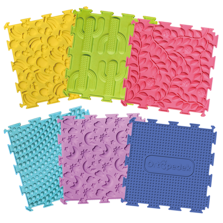 Maty ortopedyczne - mata podłogowa sensoryczna zestaw 6 elem. Baby Set
