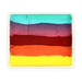 Farba do twarzy Rainbow Cake 50 g Sea Green/ Coral Pink/ Light Red/ Golden Orange/ Yellow PartyXplosion