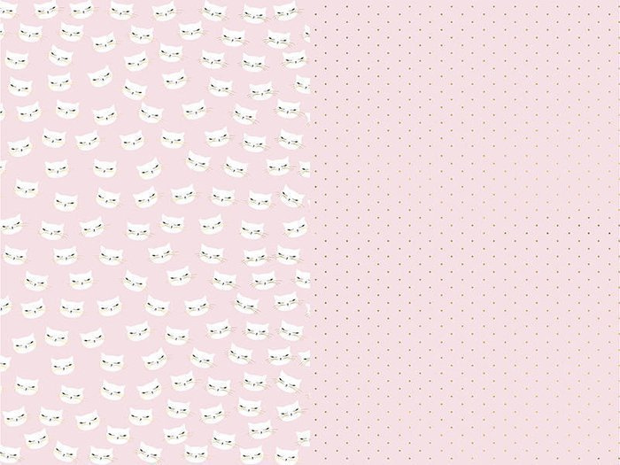 Papier ozdobny do pakowania prezentów 2 szt. kotek mix