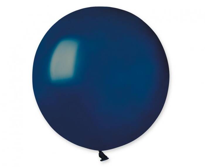 Balon Gemar jednokolorowy 19 cali 25 szt. Navy Granatowy