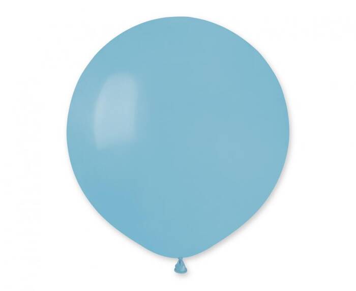 Balon Gemar jednokolorowy 19 cali 25 szt. jasnoniebieski Baby Blue