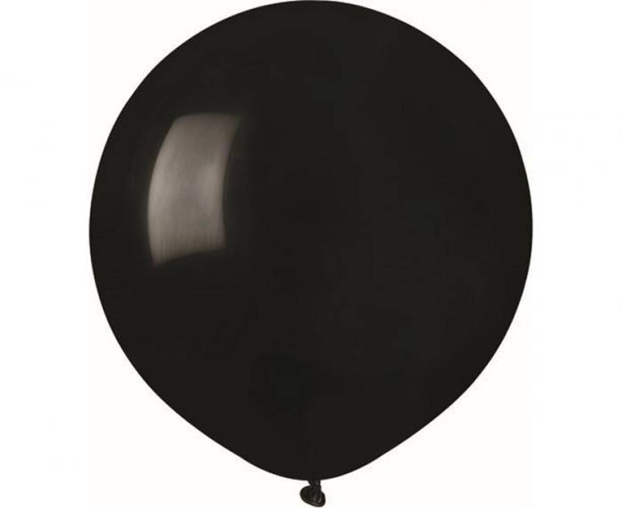 Balon Gemar jednokolorowy 19 cali 50 szt. Czarny