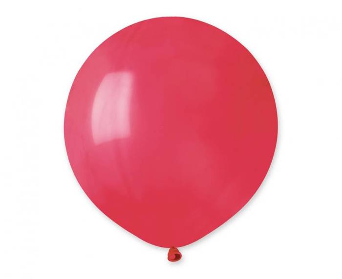 Balon Gemar jednokolorowy 19 cali 50 szt. Czerwony