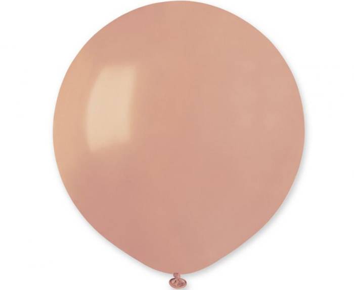 Balon Gemar jednokolorowy 19 cali 50 szt. Różowe mgliste