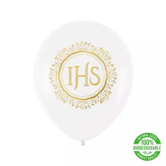 Balon Pierwsza Komunia Święta IHS 1 szt.