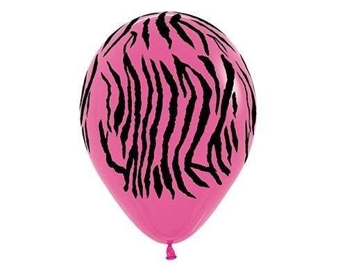 Balon Sempertex Zebra 12'' 1 szt różowa