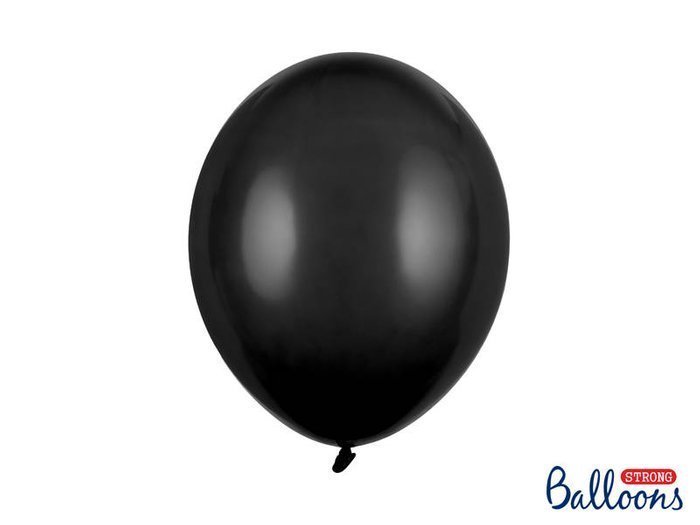 Balon Strong jednokolorowy 12 cali 100 szt. Black