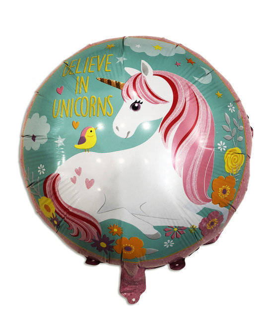 Balon foliowy JEDNOROŻEC Believe in Unicorns 45 cm