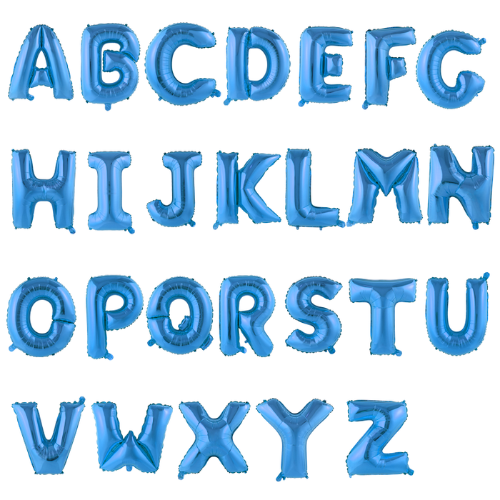 Balon foliowy alfabet LITERA NIEBIESKA 32" 57 cm