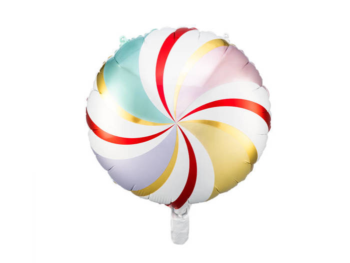 Balon foliowy okrągły Cukierek pastelowy 35 cm