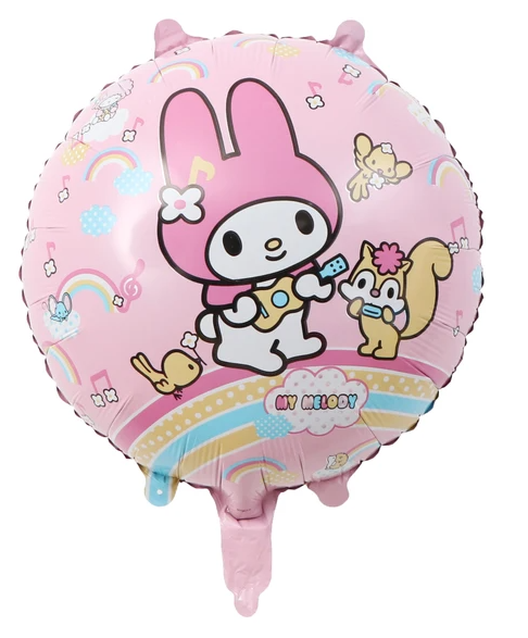 Balon foliowy okragły My Melody z serii Sannrio 18 cali