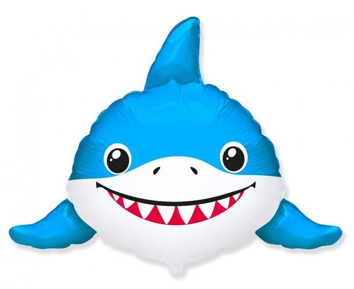 Balon foliowy rekin niebieski Baby Shark 70x80 cm