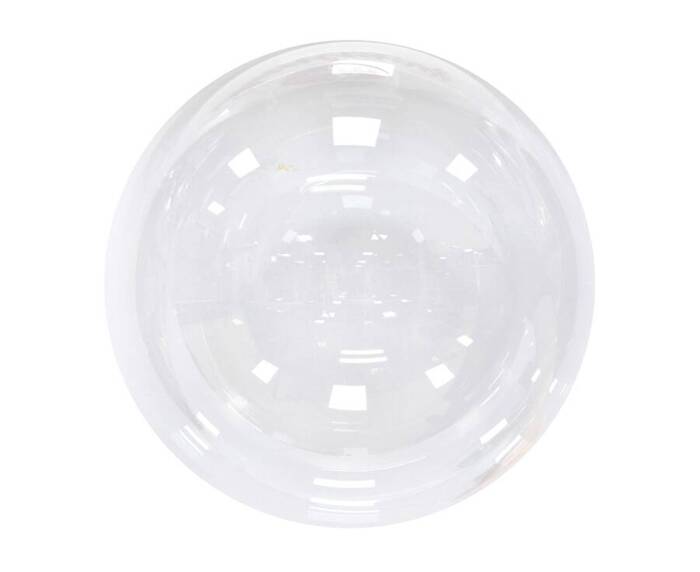 Balon kula Bubble Deco Aqua Crystal transparentny 18"