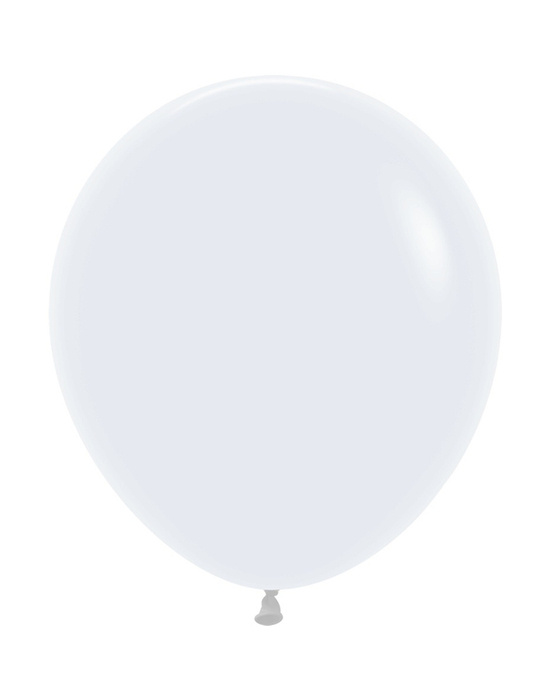 Balon lateksowy 18" Sempertex Solid 1 szt. White