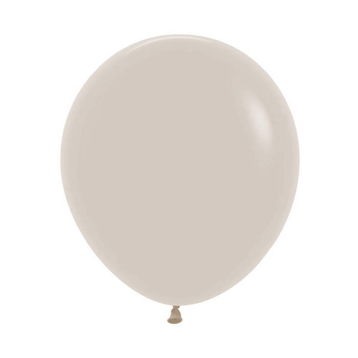 Balon lateksowy 18" Sempertex Solid 1 szt. White Sand