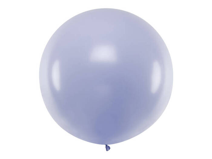 Balon okrągły kula średnica 1m metrowy Pastel Light Lilac