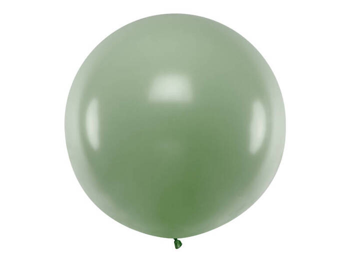 Balon okrągły kula średnica 1m metrowy Pastel Rosemary Green