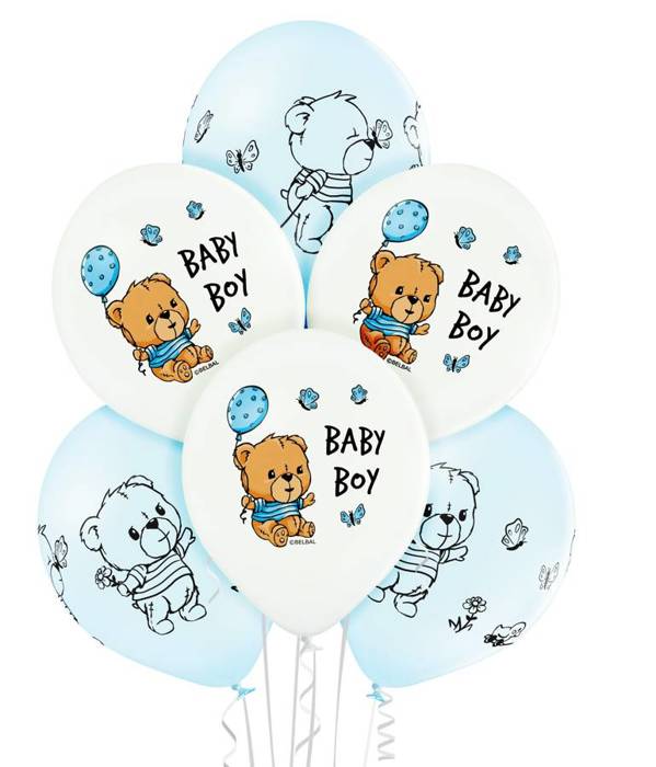 Balony Baby Boy Zestaw 6 szt.