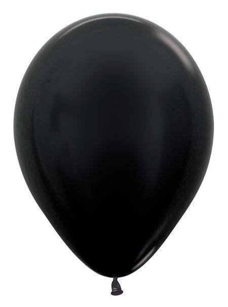 Balony Sempertex Metallic 12" 50 szt. Black