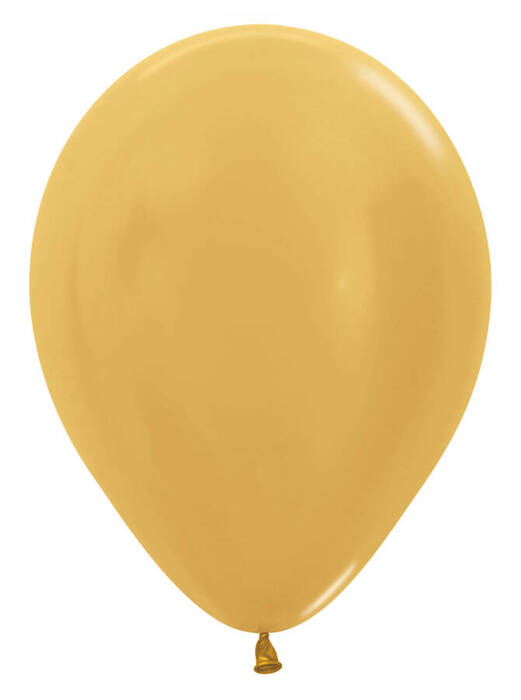 Balony Sempertex Metallic 12" 50 szt. Gold