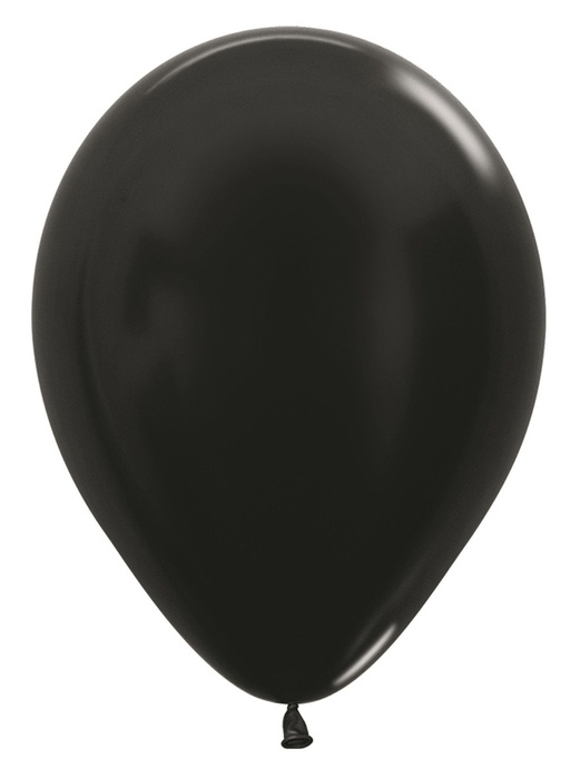 Balony Sempertex Metallic Black 5'' 50 szt.