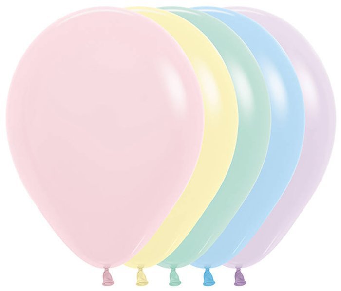 Balony Sempertex Pastel 10'' 100 szt Mix kolorów