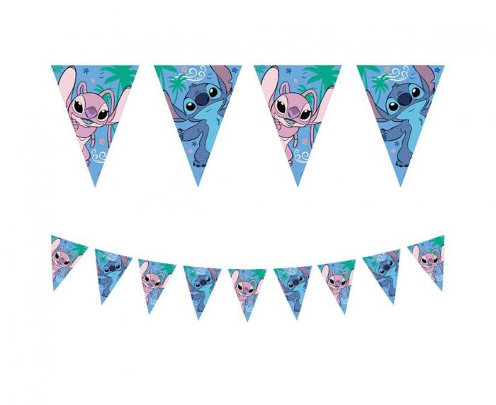 Baner papierowy flagi Stitch 230 cm