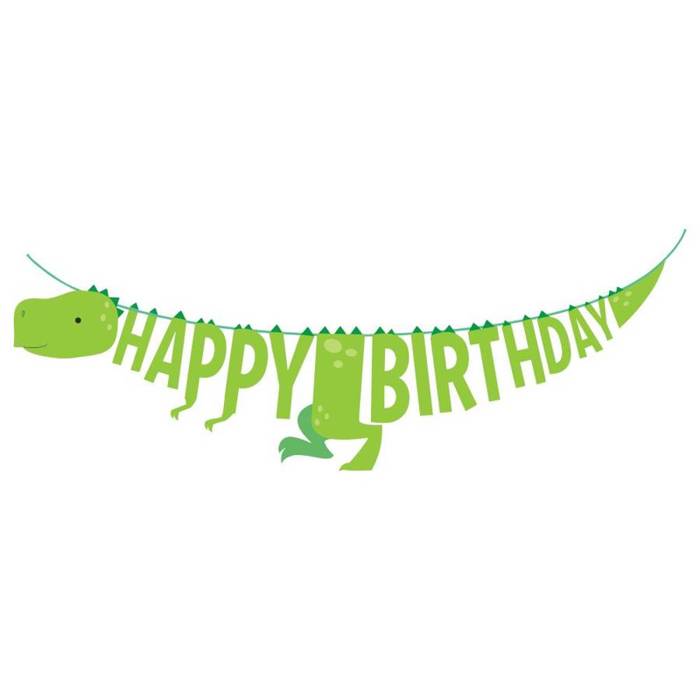 Baner urodzinowy Dino Party Dinozaur 170 cm