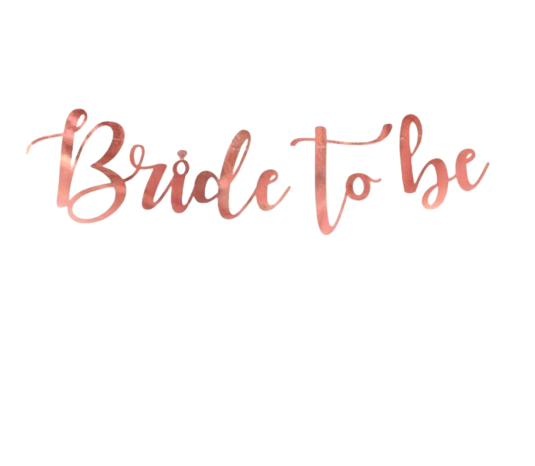 Banner BRIDE TO BE Wieczór Panieński złoty róż