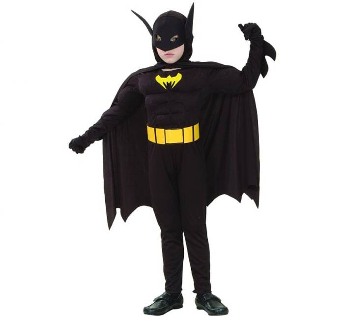 Batman Nietoperz z muskułami strój dla dzieci