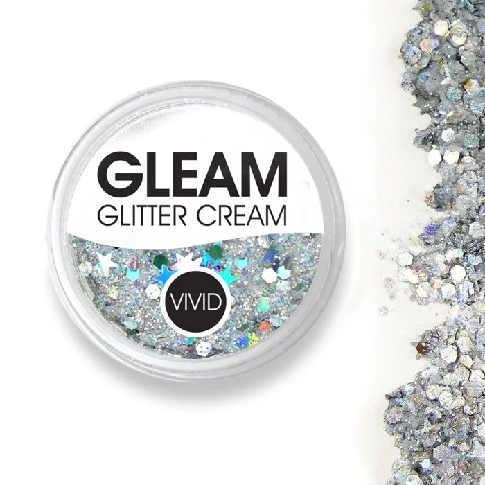 Brokat w żelu krem VIVID Glitter GLEAM Glitter Cream, kolor Heaven 10 g