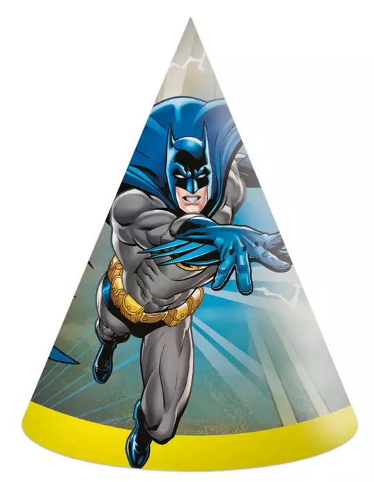 Czapeczki papierowe Batman 6 szt.