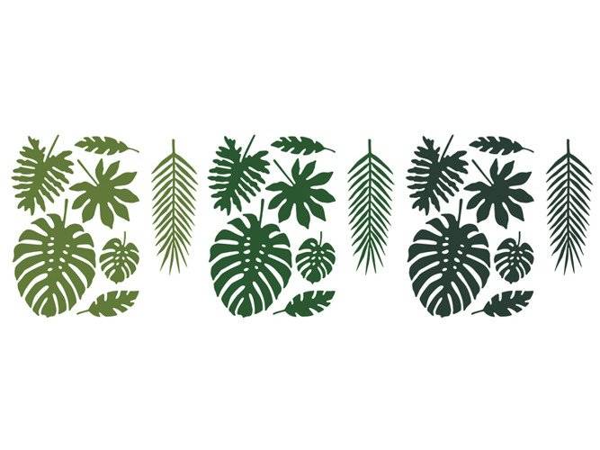 Dekoracje palma Aloha liście tropikalne MIX 21 szt