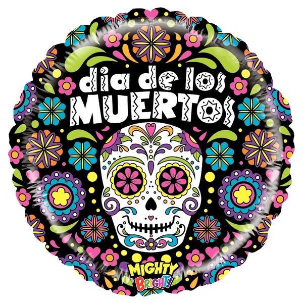 Dia de los Muertos skull Czaszka balon foliowy 21"