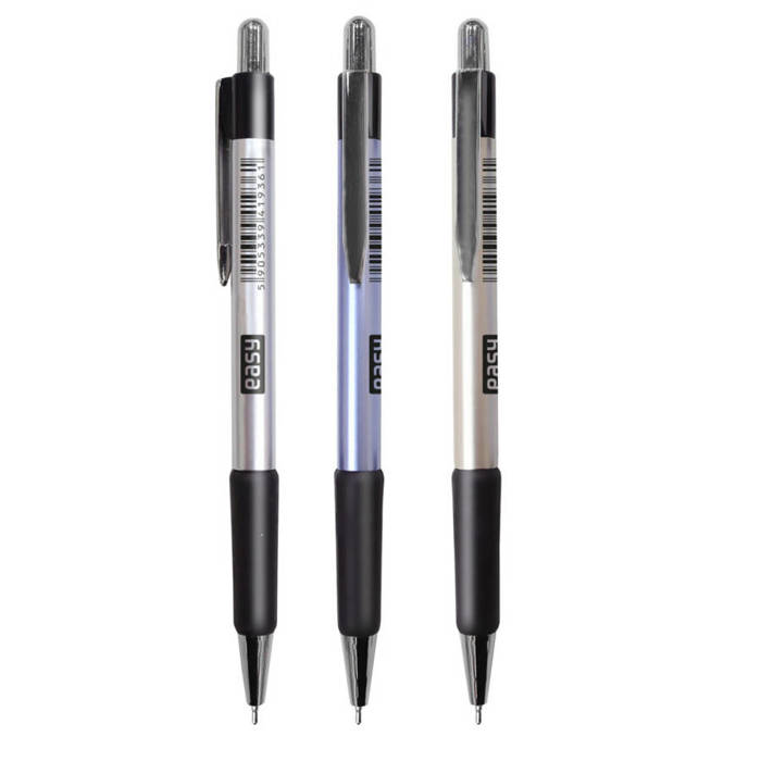 Długopis metalizowany niebieski wkład mix wzorów